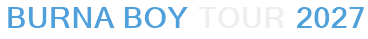 Burna Boy Tour 2027